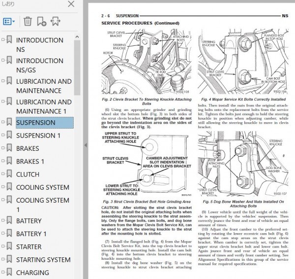  Chrysler Voyager 1996-2000 service book repair book wiring diagram repair manual 