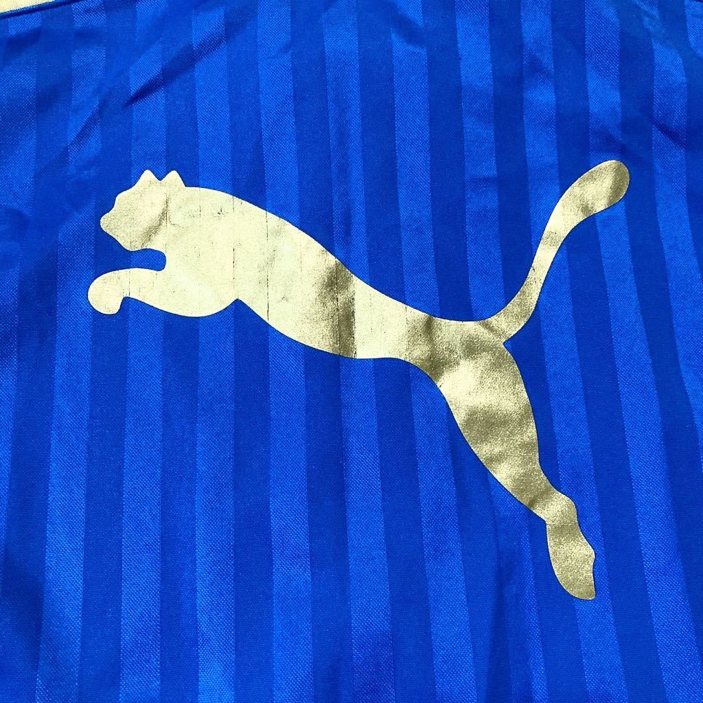 PUMA Puma Pooh ja джерси Zip выше L~O размер синий золотой редкий цвет сделано в Японии прекрасный товар 