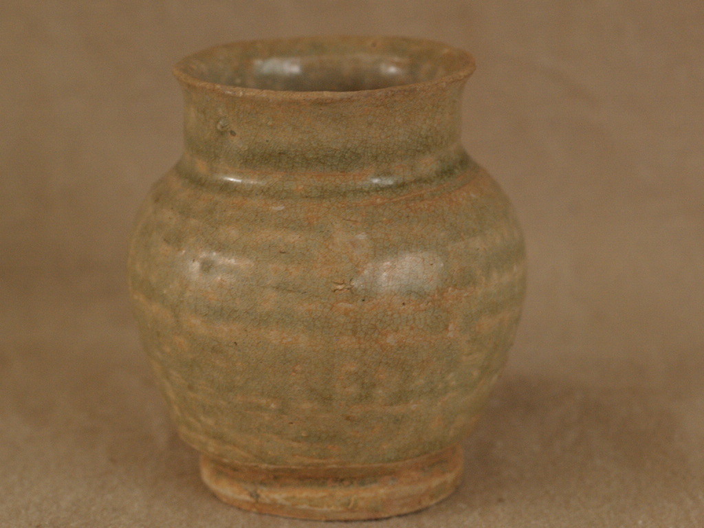 宋時代 青白磁小壺7.5cm 茶入 中国古美術 古玩 茶道 華道 棗