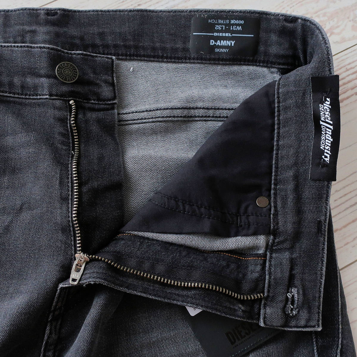 ブランドショッパー付き 89年製 W31 levi´s 550 ブラック ケミカル vtg