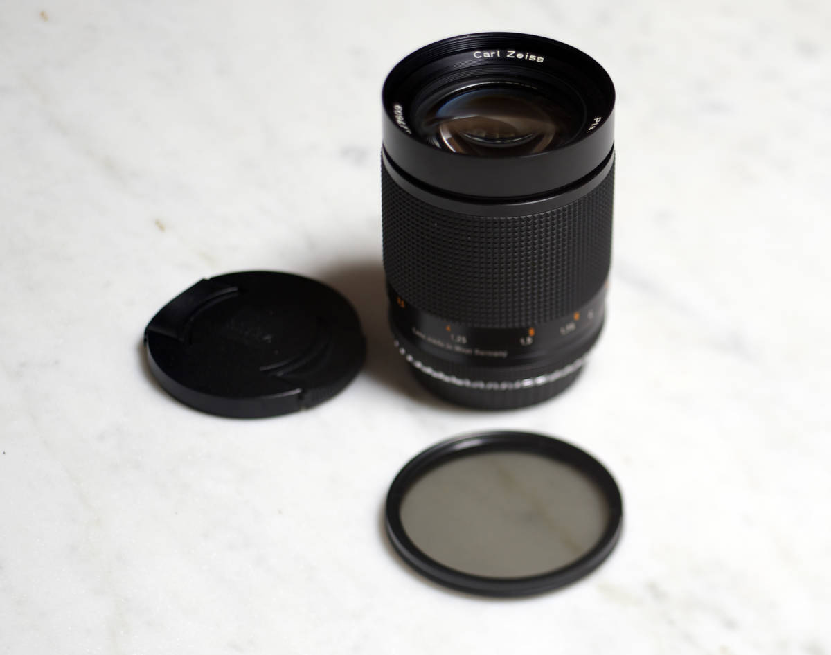 【美品】Contax Carl Zeiss Planar T* 100mm f/2 AEG　高級フィルター、EOS　電子接点付アダップター付き_画像7