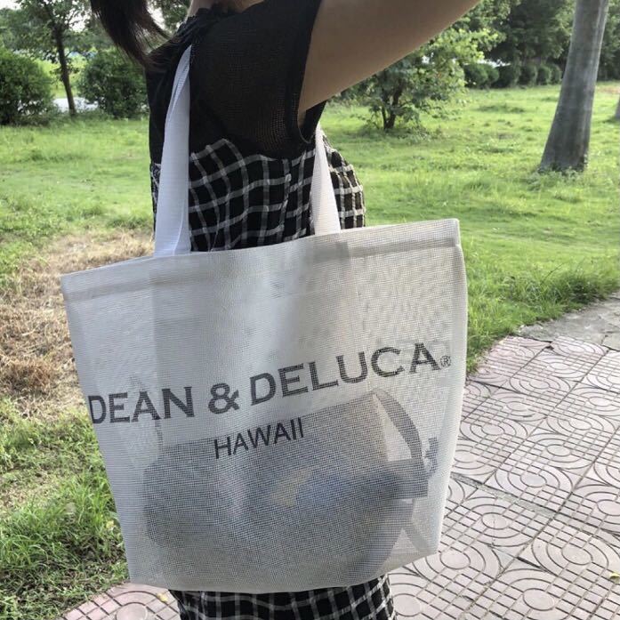 DEAN&DELUCA バッグ ディーンデルカ　メッシュトートバッグ ホワイト 数量限定価格