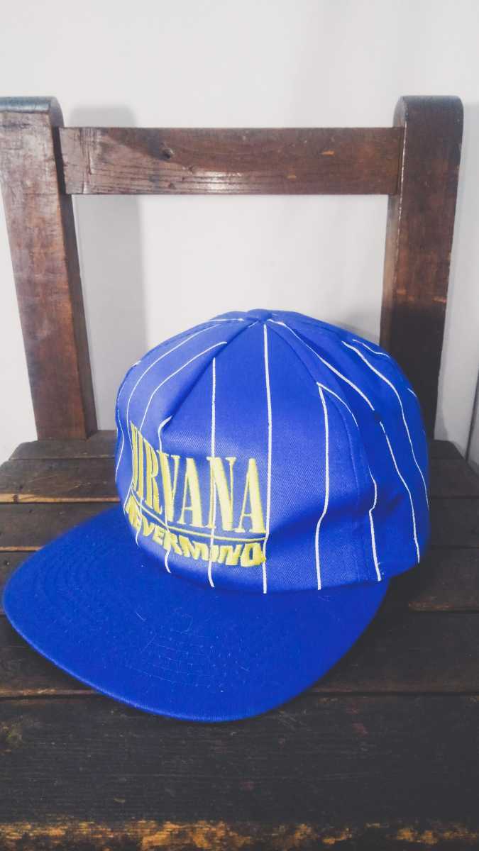 玄関先迄納品 スナップ 6パネル ネバーマインド ニルバーナ 90s cap