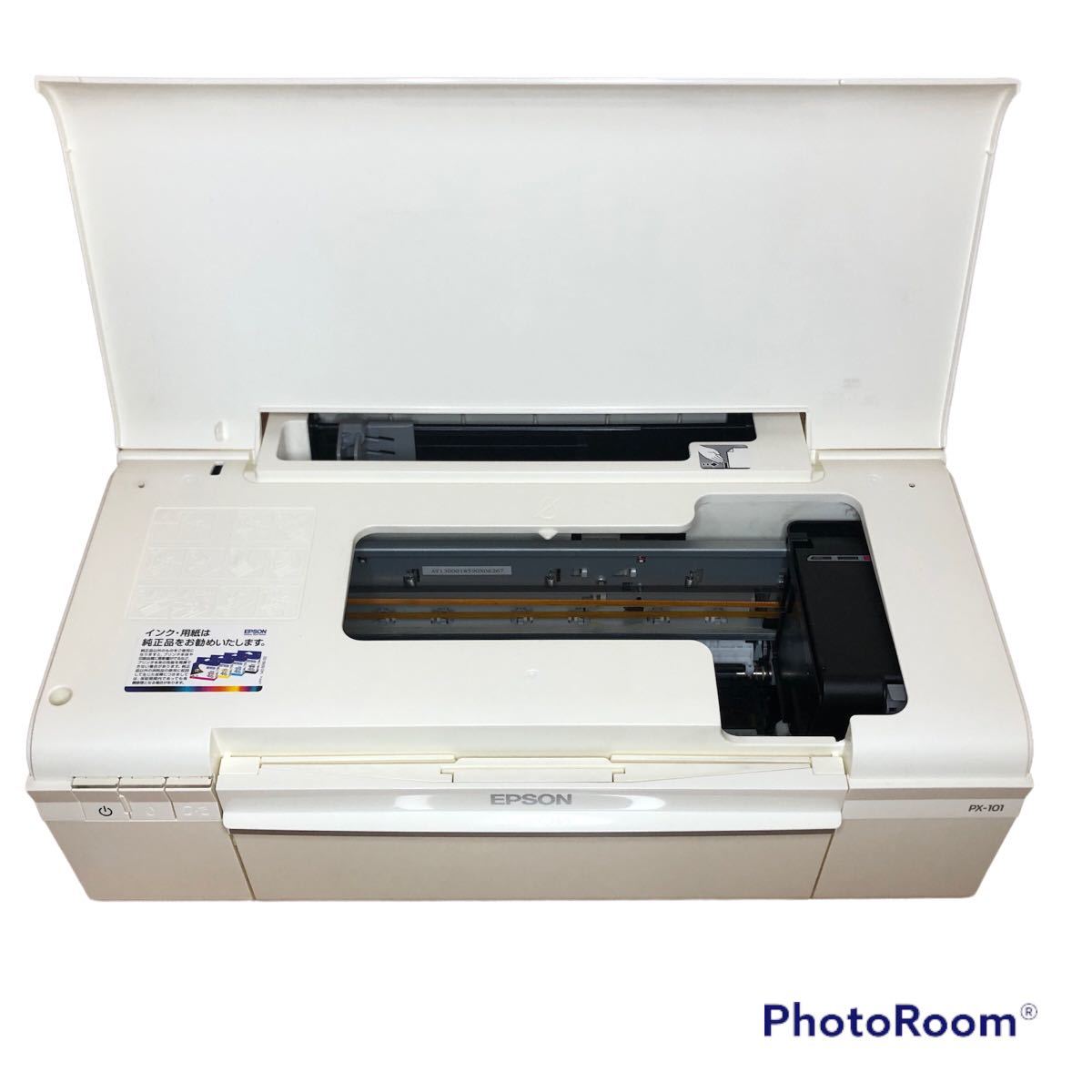送料無料 EPSON PX-101 インクジェットプリンター A4 総印刷枚数306枚 廃インクリセット済 カラリオ 美品 エプソン_画像6