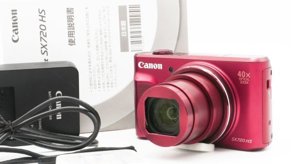 キャノン Canon Powershot SX720 HS レッド 迫力の光学40倍ズーム ...