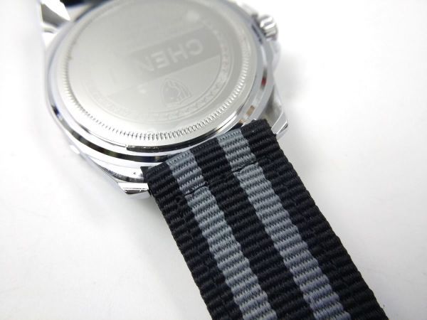  нейлоновый милитари ремешок для замены наручные часы ремень чёрный серый полоса X черный 22mm