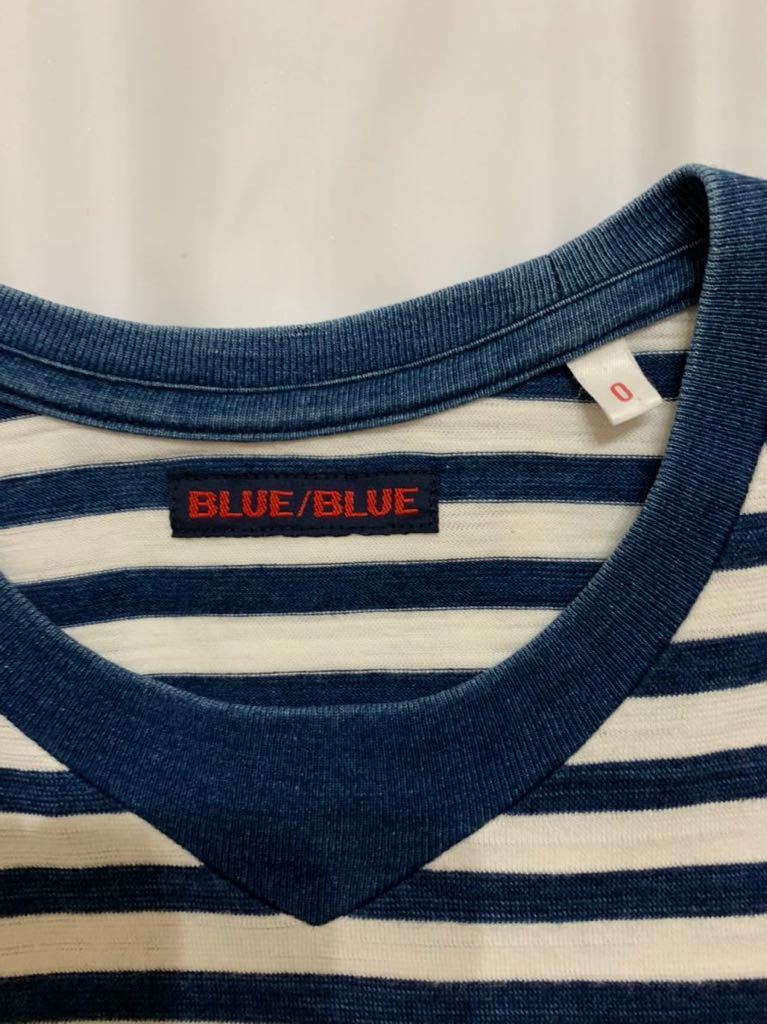 ハリウッドランチマーケット　BLUE BLUE メンズ　半袖Tシャツ　XSサイズ　インディゴ_画像3