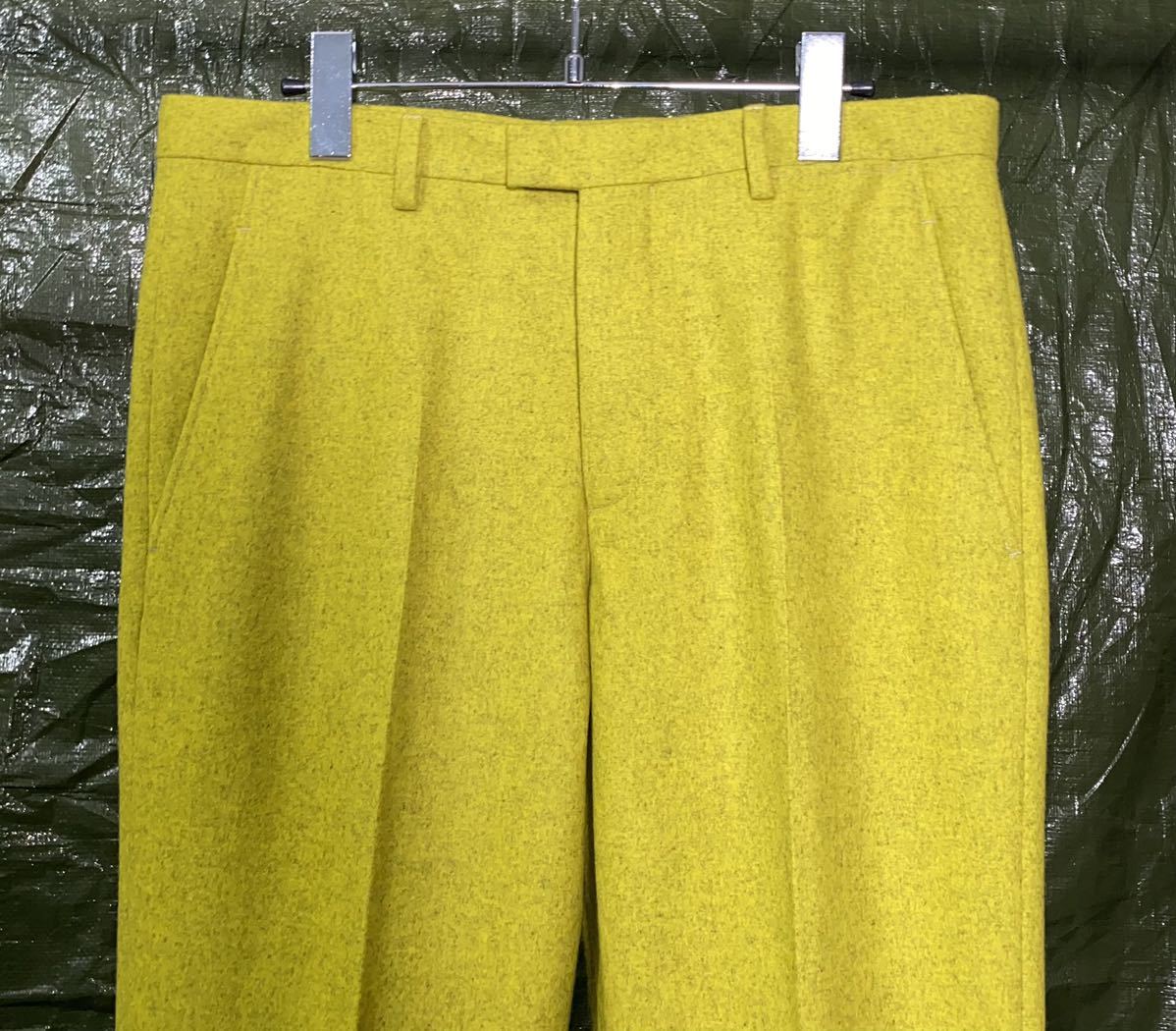 AW2011 JIL SANDER BY RAF SIMONS SLIM LEG TROUSERS YELLOW Jil Sander брюки слаксы желтый 