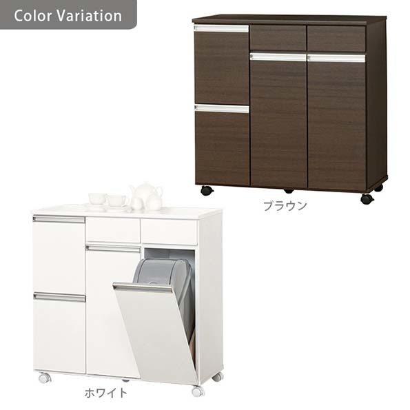 キッチンゴミ収納・4分別ダストBOXワイド4D型<ホワイト色>_kcou キッチンゴミ収納・4分別ダストBOXワイド4D型<ホワイト色>_kcou
