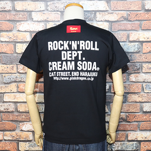 M】CREAM SODA/クリームソーダ ◇新ドクロTシャツ◇ ◇ブラック