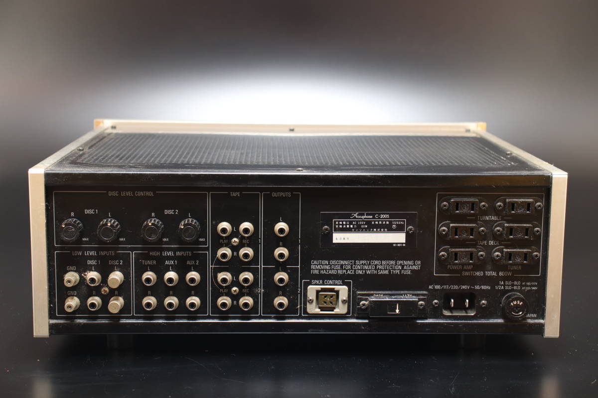 Accuphase アキュフェーズ C-200S コントロールアンプ ケン Accuphase アキュフェーズ C-200S コントロールアンプ ケン