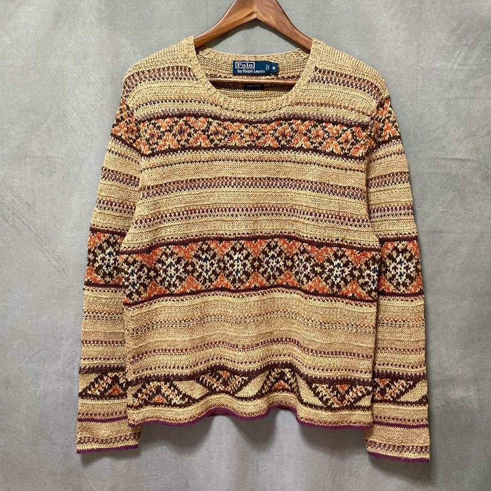 ✨ラルフローレン✨HANDKNIT✨ニットベスト✨フェアアイル柄✨