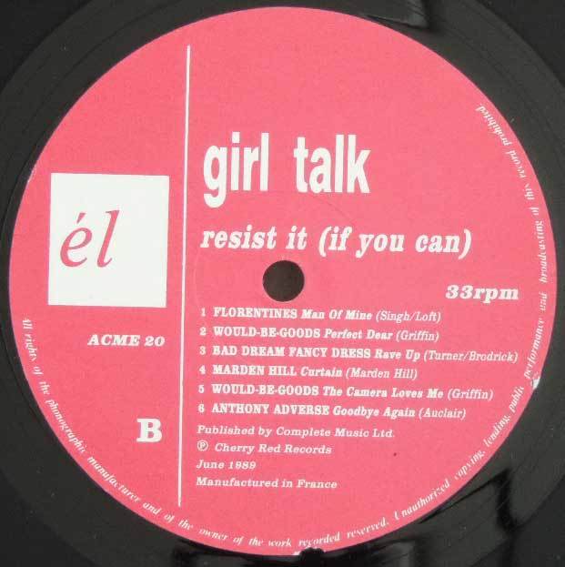 オリジナル フランス盤 VA/ Girl Talk LP ネオアコ ギターポップ el _画像4