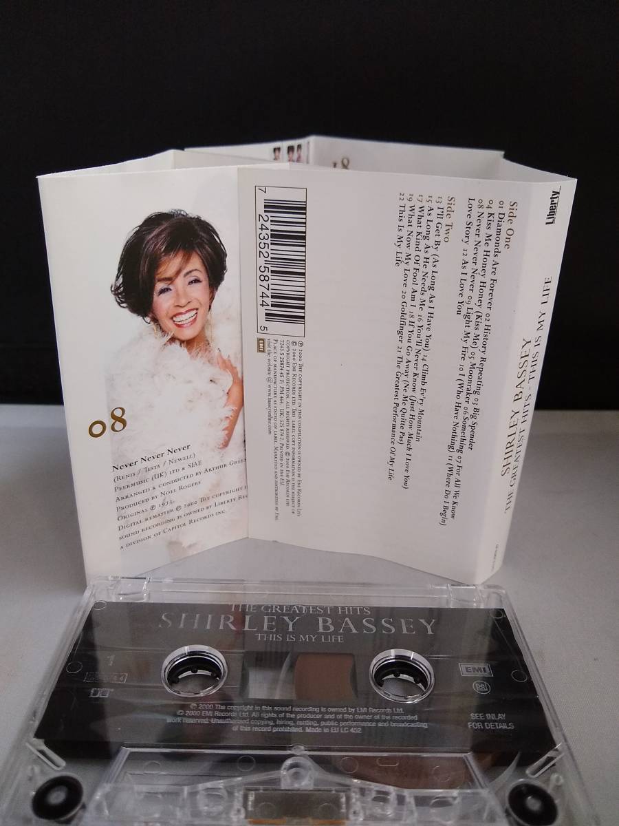T2880　カセットテープ　シャーリー・バッシー　Shirley Bassey The Greatest Hits - This Is My Life　EU　UK_画像2
