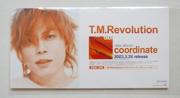 新作人気モデル 卓上ポップ T.M.Revolution coordinate 販促ポップ 2003年 西川貴教 非売品POP