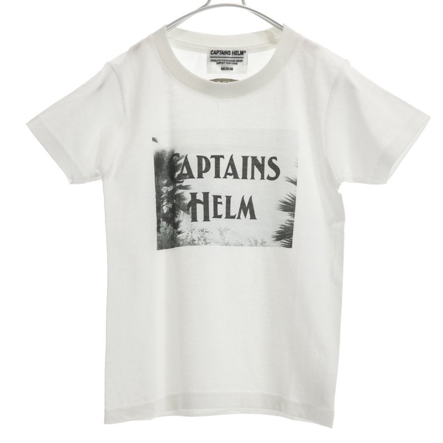 新品未使用！ナノ・ユニバース別注 CAPTAINS HELM キャプテンズヘルム GREEN ROOM企画Ｔシャツ KIDS Beach M_画像2