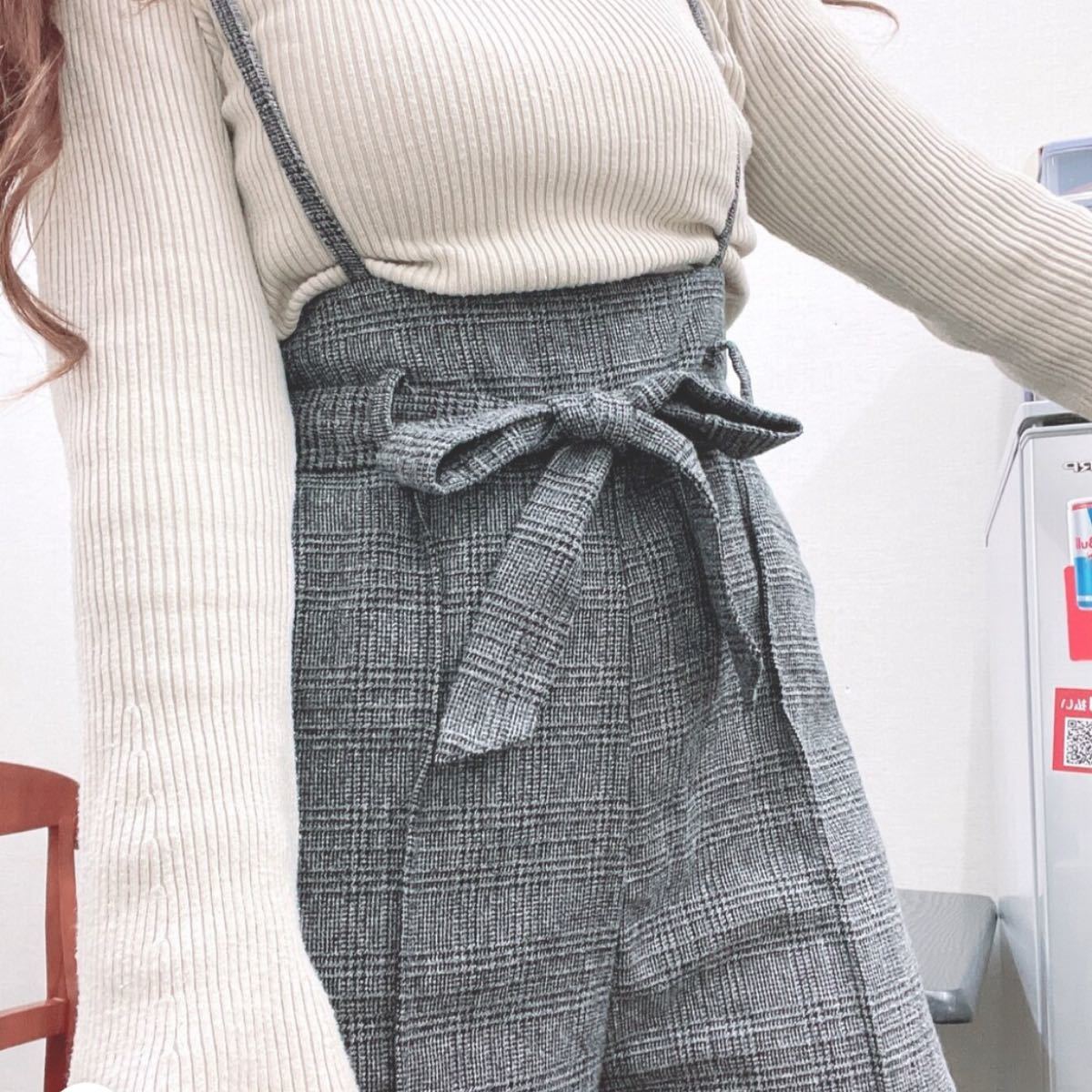 fifth グレンチェックワイドパンツコンビネゾン|PayPayフリマ