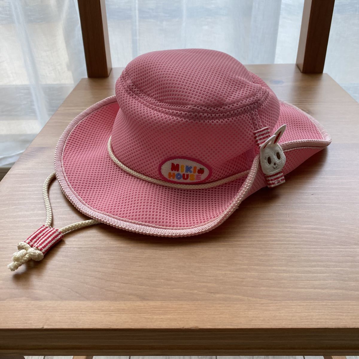 SALE! ハット祭り　即決　新品　ミキハウス　帽子　48cmMIKIHOUSE ピンク帽子_画像1