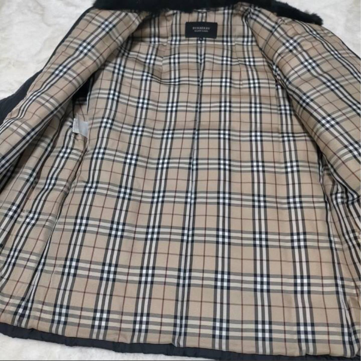 バーバリーブラックレーベル BURBERRY ダウンジャケット ノバチェック