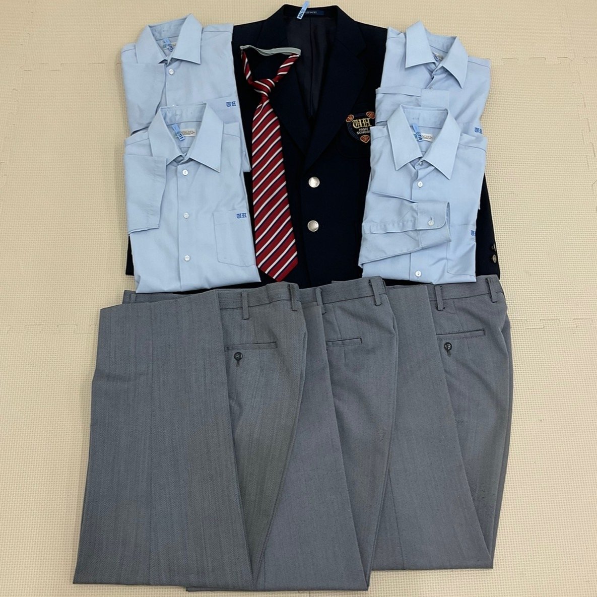 最安値級価格 UT512 (中古) 栃木県 宇都宮白楊高校 男子学生服 9点セット /S 学生服