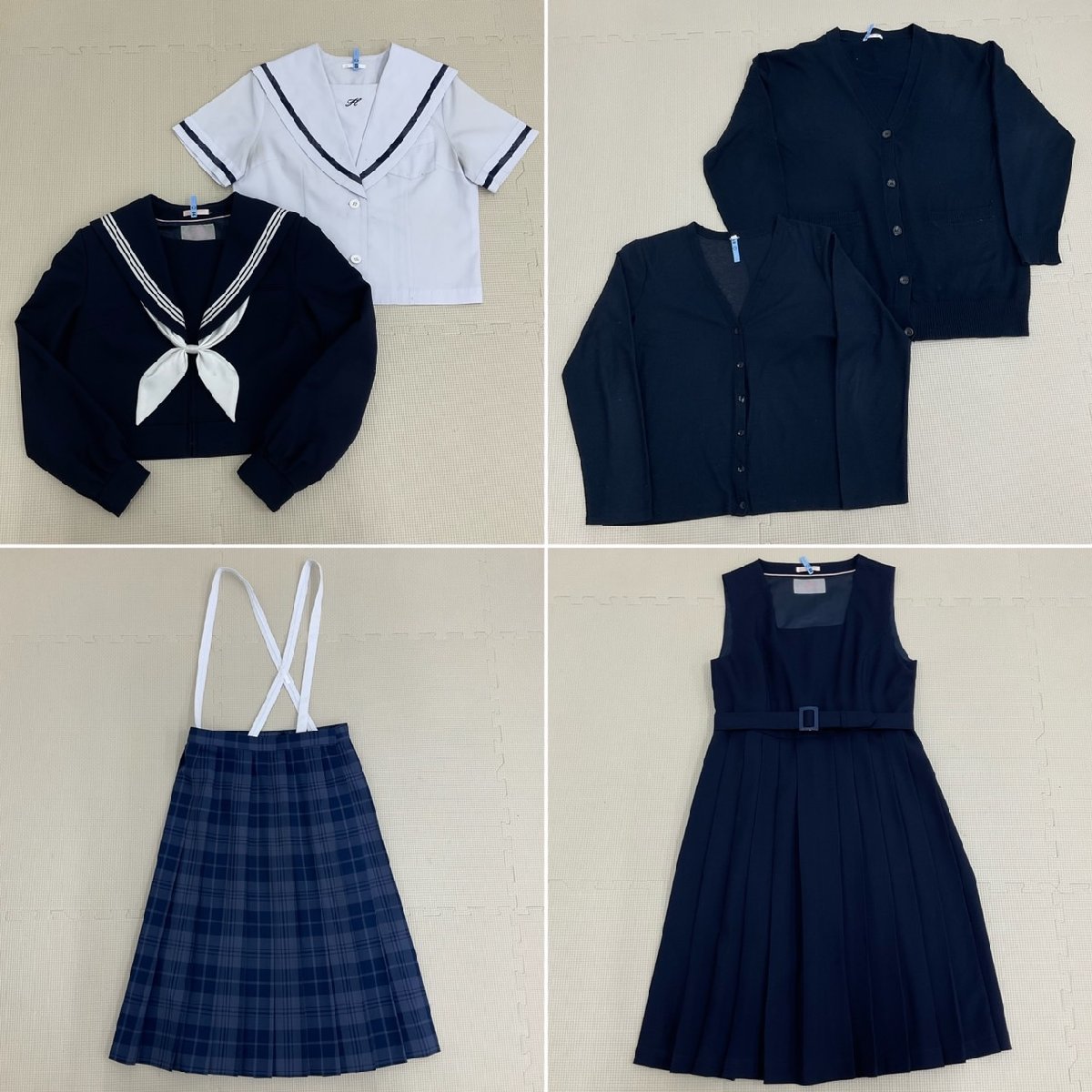 生まれのブランドで US582(中古)福岡県 9点セット/165A/10/M/L 北九州市立花尾中学校 学生服