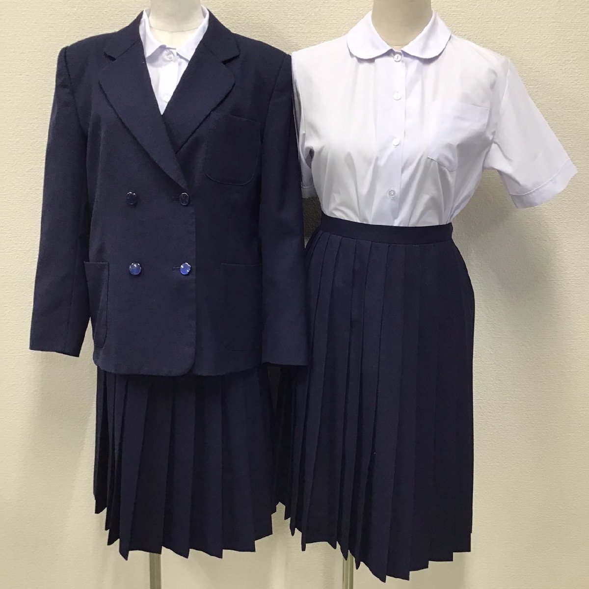 OT154-3 ( used ) Tochigi prefecture Utsunomiya city ... junior high school 6 point set /170A/W66/ blaser / the best / skirt / blouse /NIKKE/ uniform / woman student /. industry raw goods 