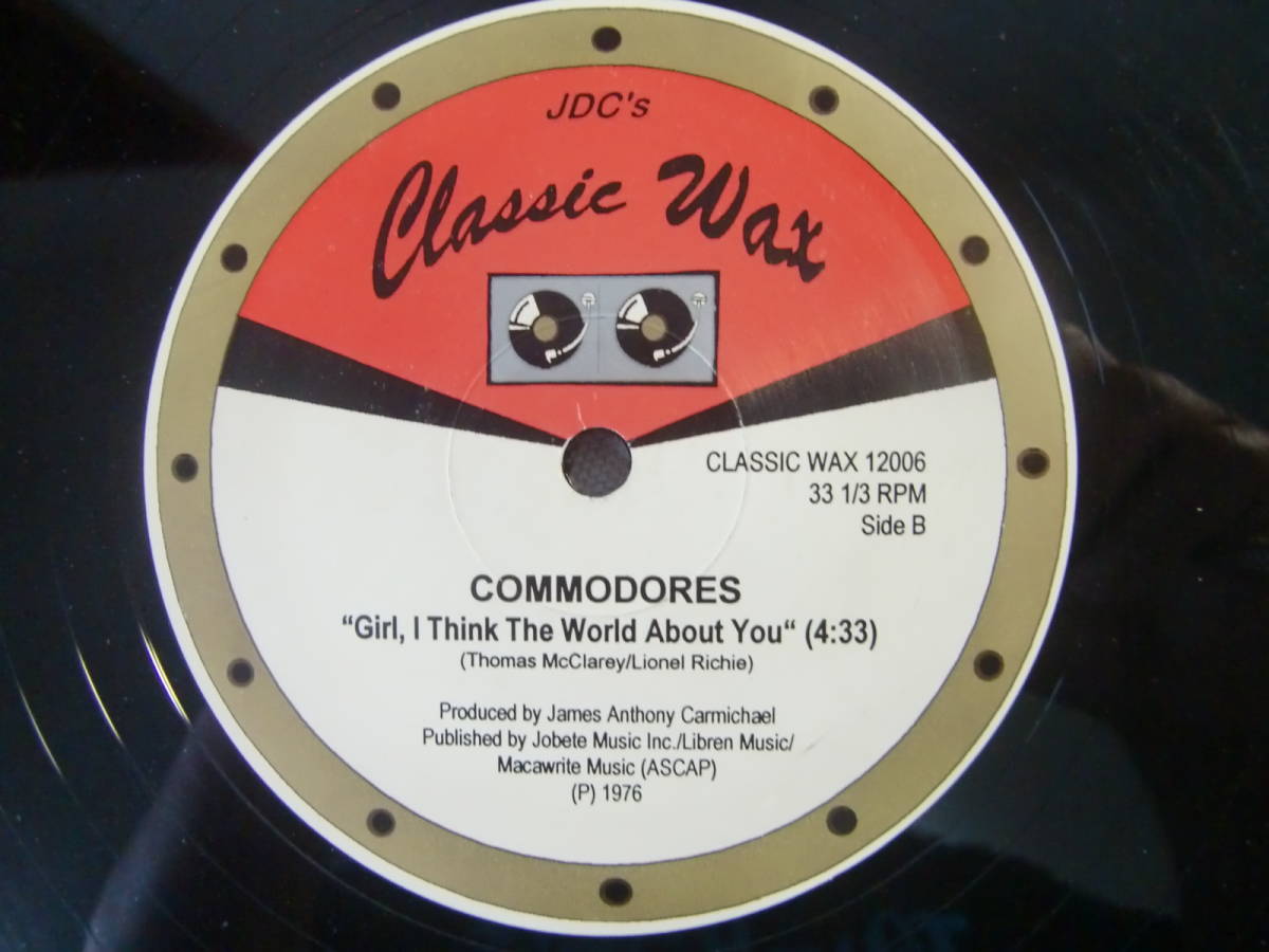 Classic Wax - Mary Jane Girlsメリー・ジェーン・ガールズ/ALL NIGHT LONG - COMMODORES コモドアーズ/GIRL, I THINK THE WORLD ABOUT YOU_画像3