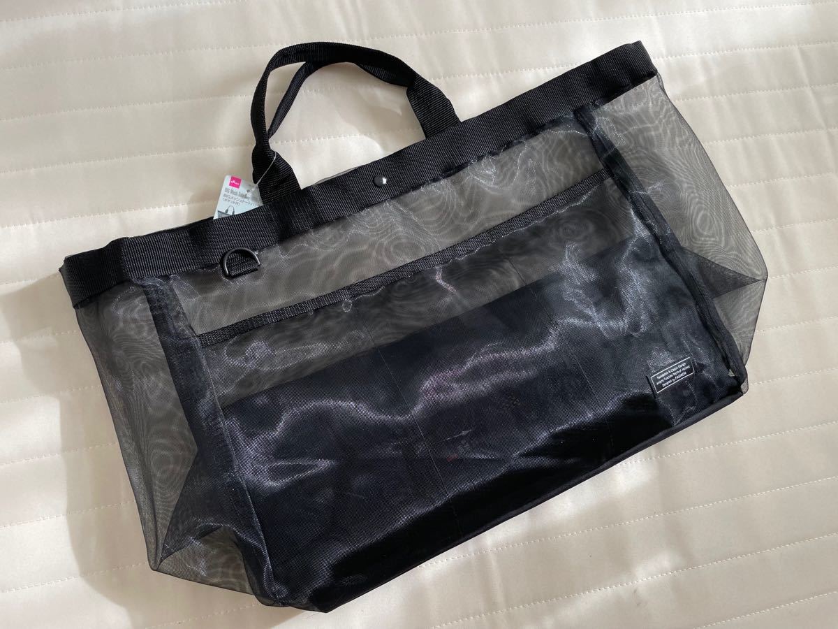 ビッグメッシュトートバッグ(ポケット付き)ダイソー 人気 大容量メッシュトート【新品】SNSで人気のBIGメッシュトートバッグ