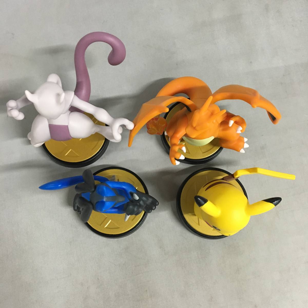 □amiibo ピカチュウ リザードン ルカリオ ミュウツー 4体セット □amiibo ピカチュウ リザードン ルカリオ ミュウツー 4体セット