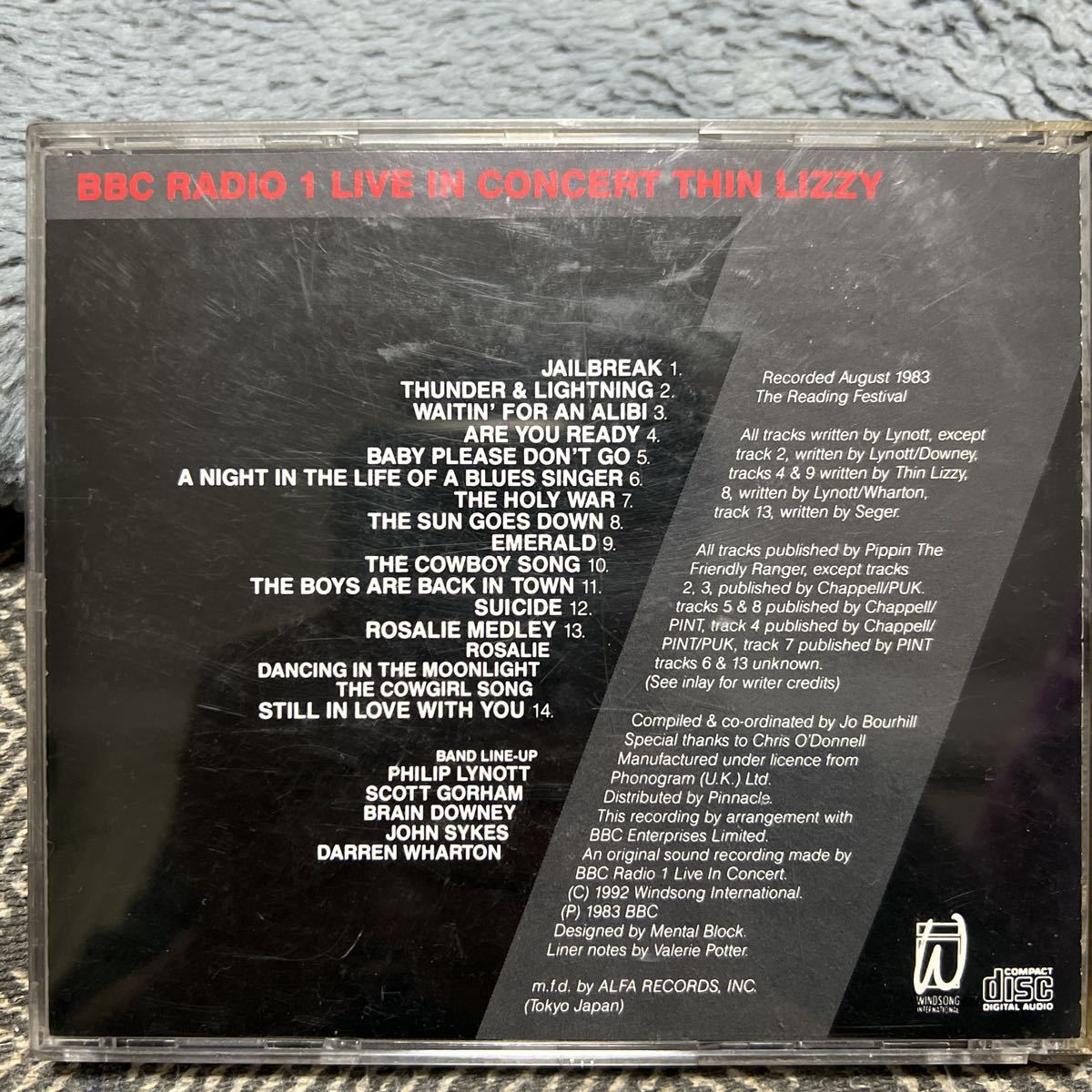 CD シンリジィ/ BBCラジオ・ワン・ライブ　ALCB-705