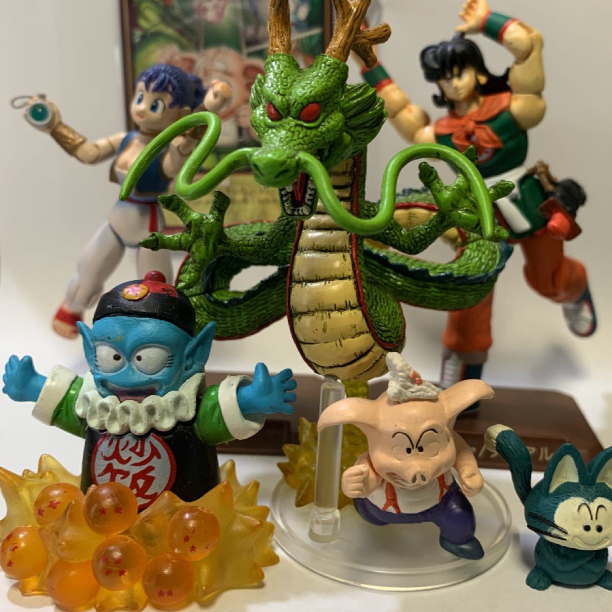 ◯ ドラゴンボール フィギュア ピラフ ブルマ ヤムチャ プーアル ◯ ドラゴンボール フィギュア ピラフ ブルマ ヤムチャ プーアル