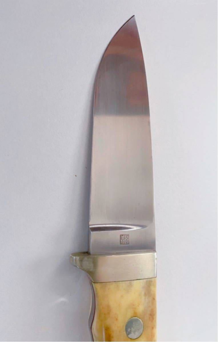 希少 カスタムナイフ Rikiya Matsunami .松浪 力也 氏作 Rikiya Matsunami Custom knife HANDE  MADE 1985 NO.367 サイン入り