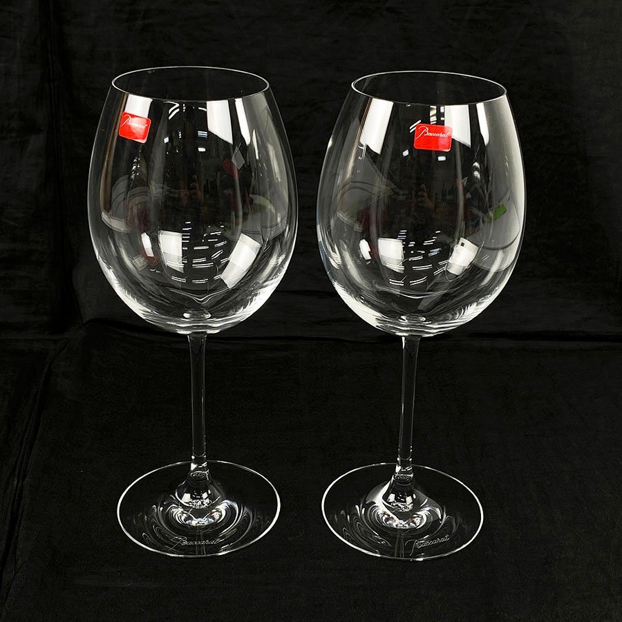 未使用品 Baccarat バカラ デギュスタシオン ボルドー 2客セット ペア