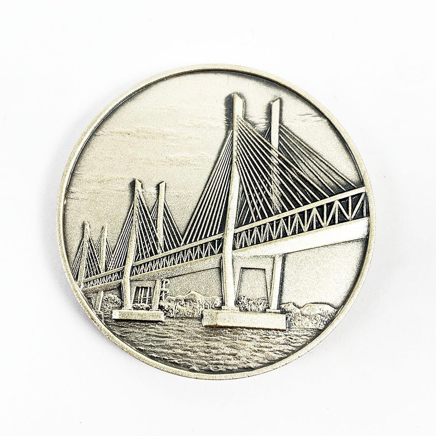2670円 品質一番の 銀1000 瀬戸大橋 開業公式 記念メダル JR西日本