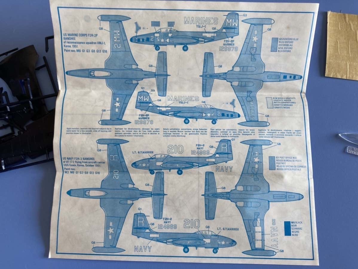 マクダネル F2H-2/-2P　1/72 エアフィックス %AFX_画像5