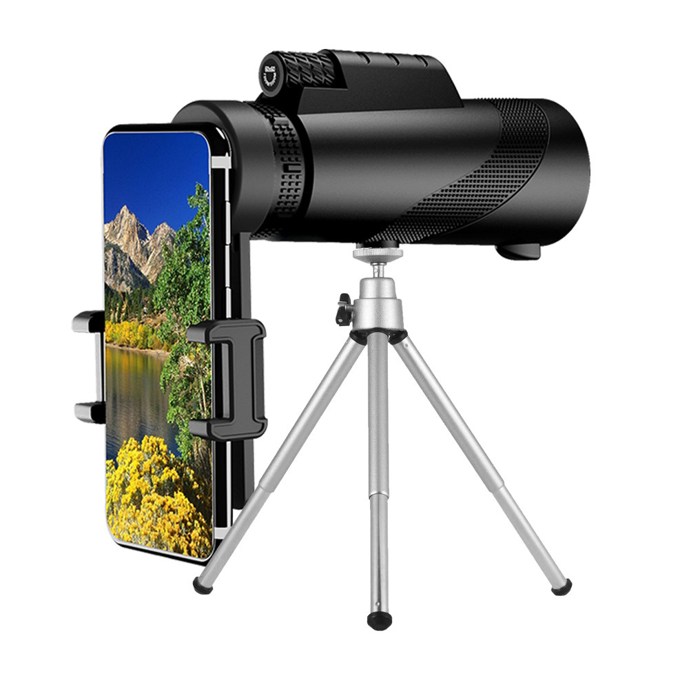 単眼鏡 望遠鏡 60x40 スマホ カメラレンズ 高倍率 広角 4K 高透過率
