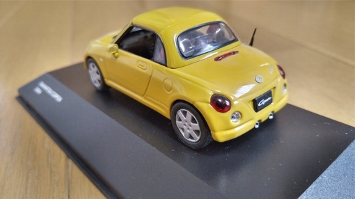 即決　京商　DAIHATSU　COPEN　ダイハツ　コペン　2004　クローズドルーフ　YELLOW　黄　1/43　絶版　レア