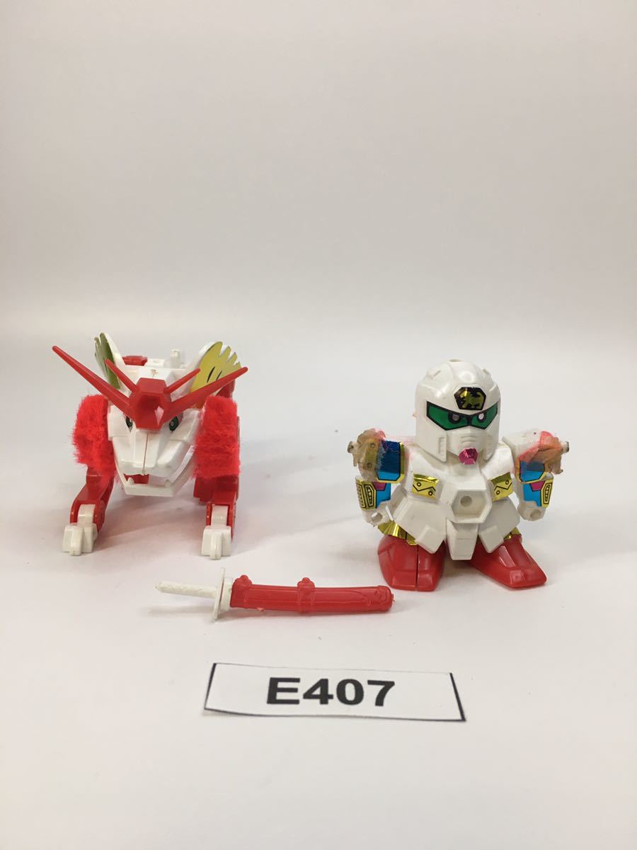 【即決】獅子頑駄無 SDガンダム ガンプラ 完成品 ジャンク 同梱可 E407_画像1