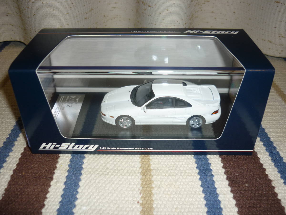 ハイストーリー 1/43 トヨタ MR2 SW20 (G-Limited 1993) スーパーホワイトⅡ_画像1