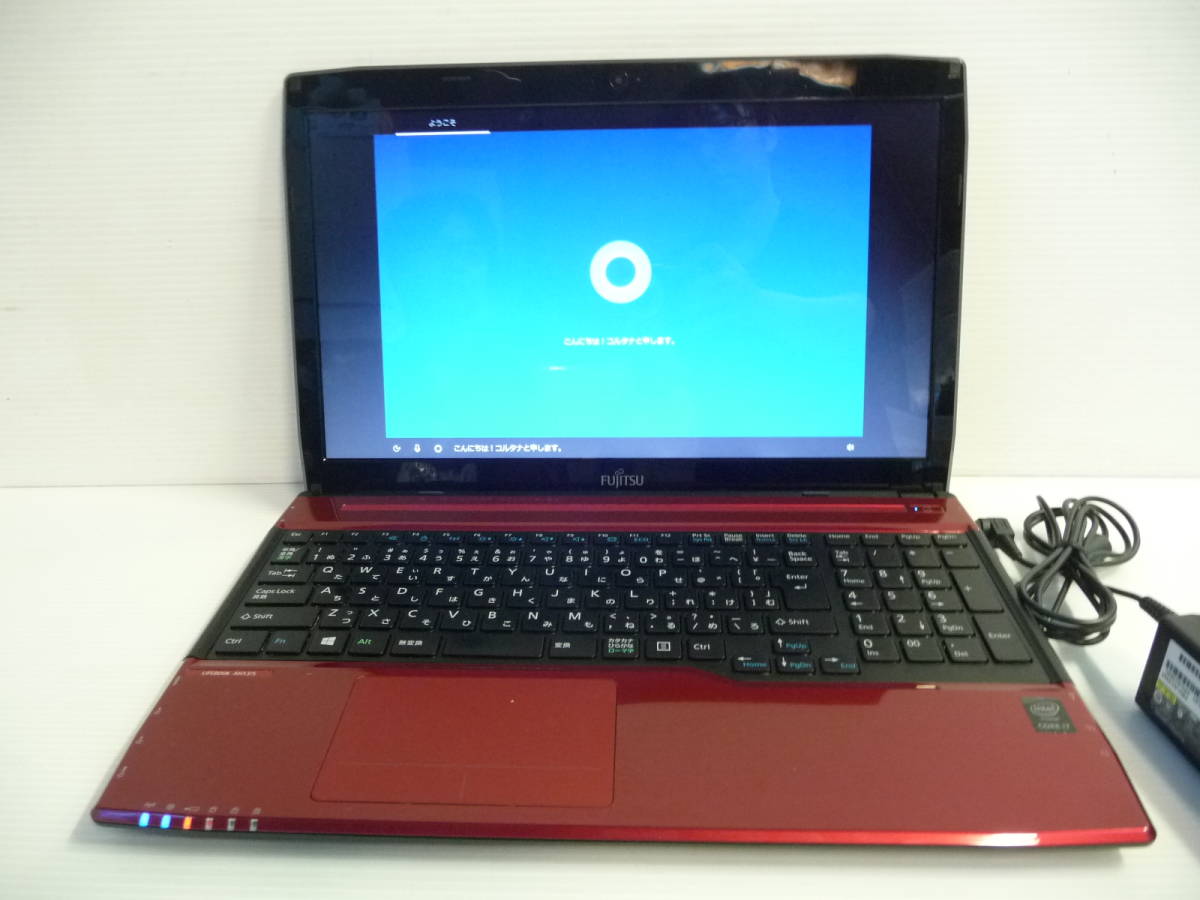 ■美品 ノートパソコン 富士通 LIFEBOOK AH53/S Windows10 Core i7-4712MQ 2.30GHz 8GB HDD＝1TB 15.6型 初期化済 レッド■_画像2