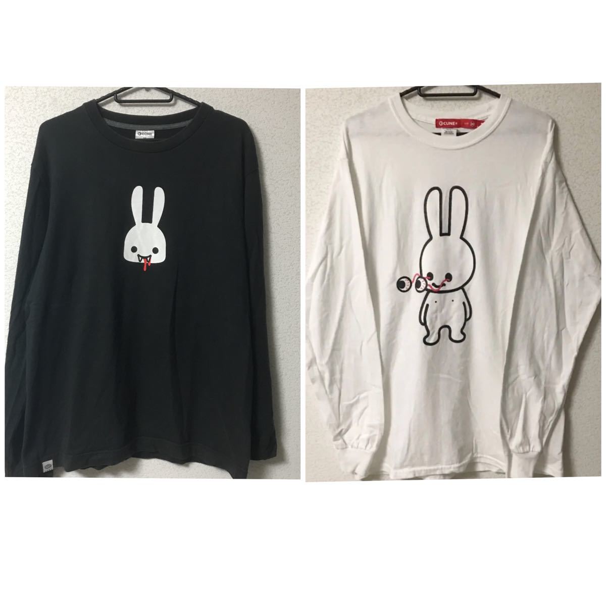 CUNE キューン かわいい うさぎ 長袖 ロンT シャツ ヴァンパイア CUNE キューン かわいい うさぎ 長袖 ロンT シャツ ヴァンパイア