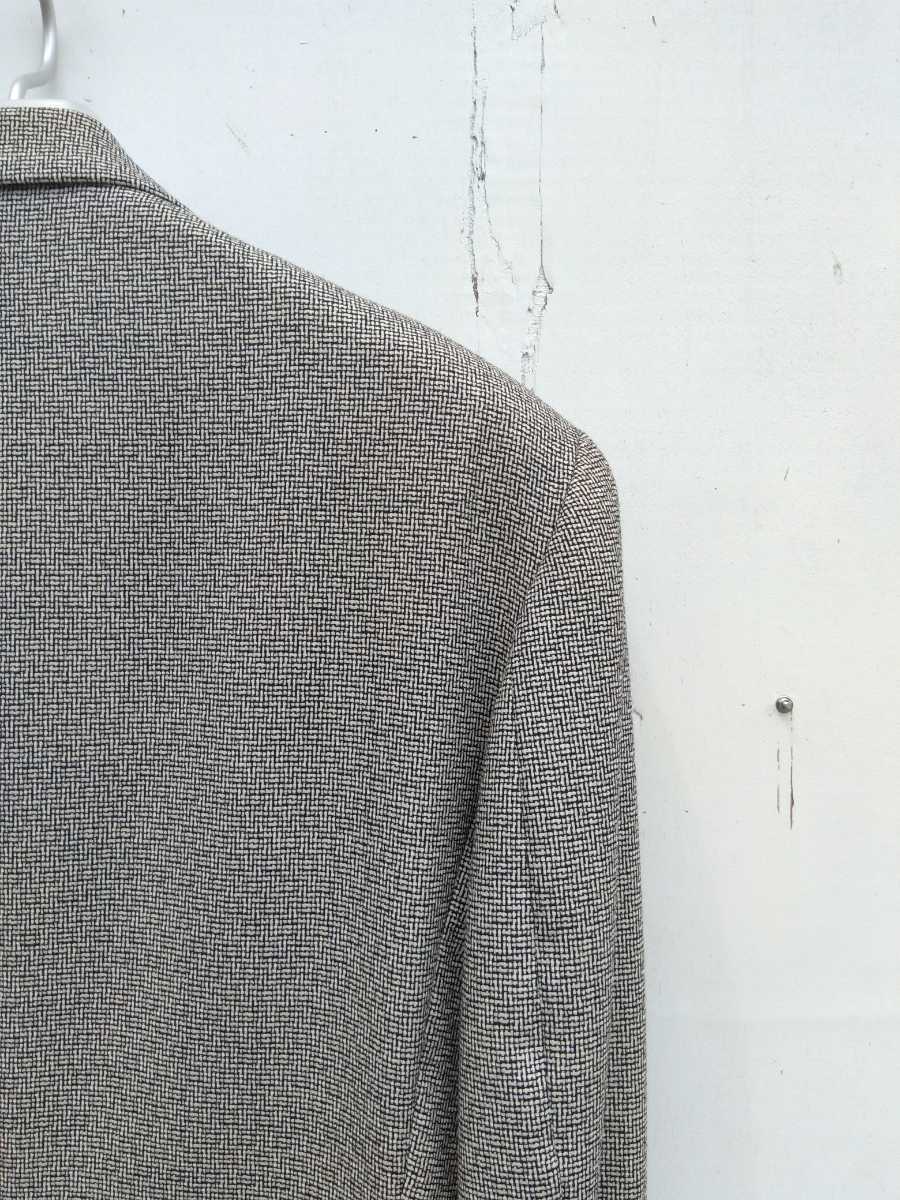 ティエリーミュグレー　Thierry Mugler　テーラードジャケット　春夏物　80年代　グレー　メンズ　ウール100％　日本製　美品