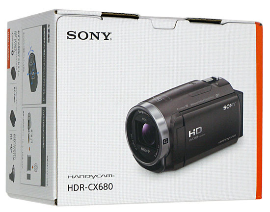 SONY製 デジタルビデオカメラ HANDYCAM HDR-CX680 (W) 元箱あり