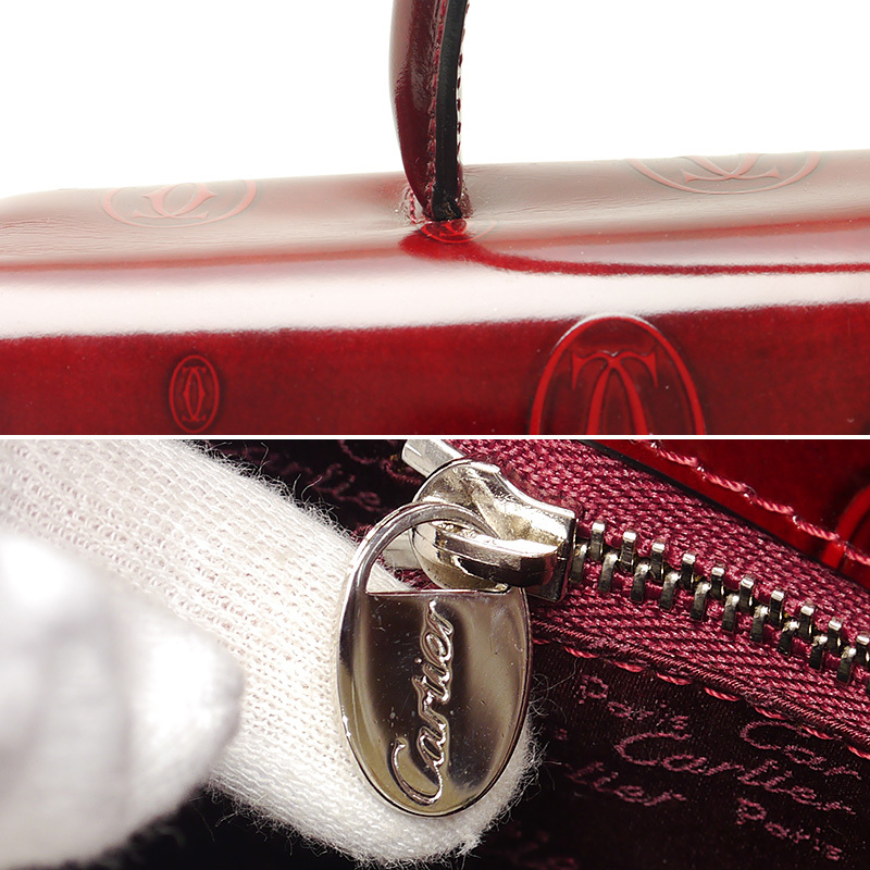 カルティエ Cartier ハンドバッグ ハッピーバースデー ボルドー カルティエ Cartier ハンドバッグ ハッピーバースデー ボルドー