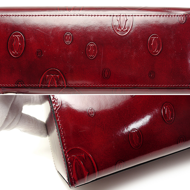カルティエ Cartier ハンドバッグ ハッピーバースデー ボルドー カルティエ Cartier ハンドバッグ ハッピーバースデー ボルドー