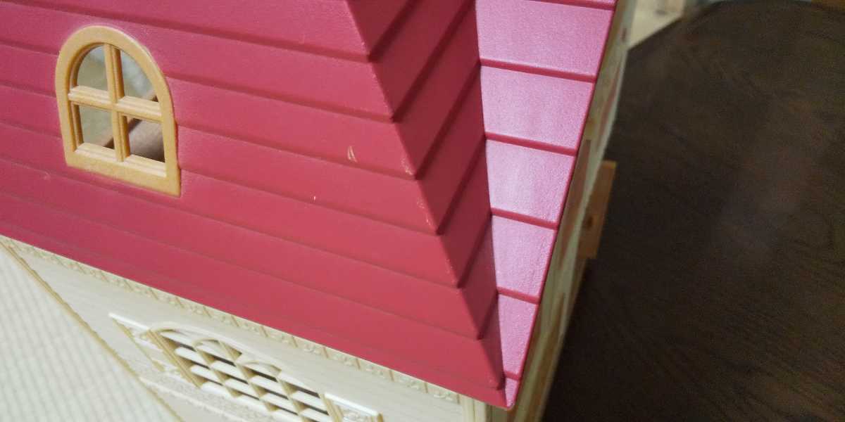 シルバニアファミリー 3階建てお家 ハウス 赤い屋根 床板 はしご_画像9