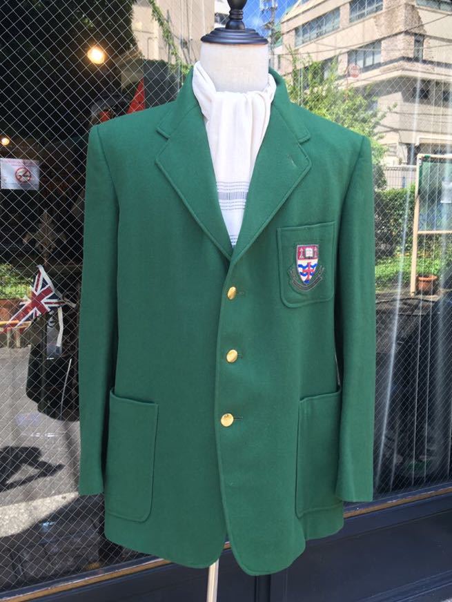 イギリス古着 40sスクールジャケット　school jacket カレッジジャケット　college jacket クラブジャケットCLUBjacket ブレザーcc41 MV933