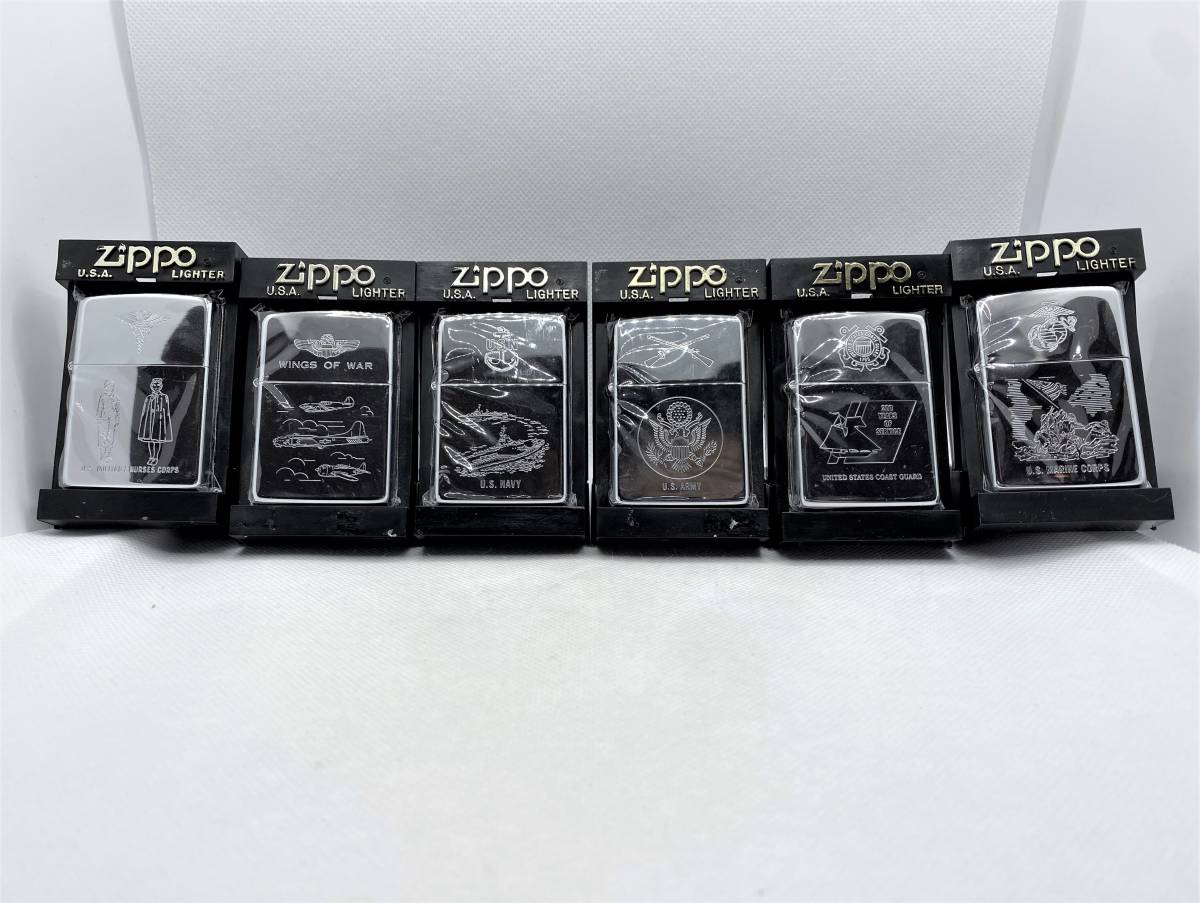 未使用 ジッポー ZIPPO 限定品 1990年 The WWII Commemorative Series 第二次世界大戦 コメモラティブ シリーズ 6個セット