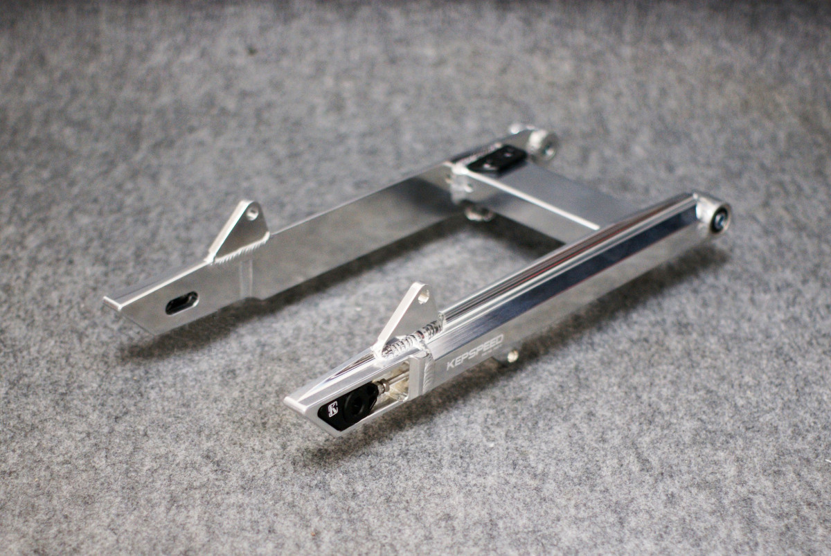 KEPSPEED製 スーパーカブ用 アルミスイングアーム typeKT(+10cm