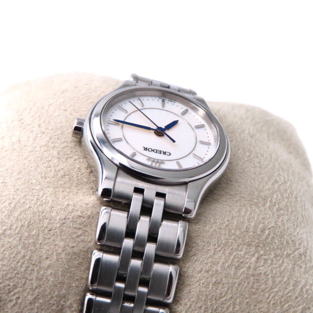 美品 4J85-0A20 SEIKO セイコー クレドール 青針 レディース | www